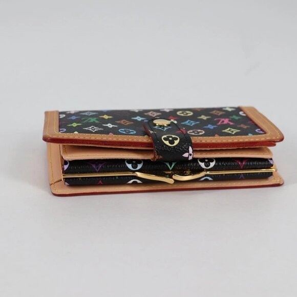 LOUIS VUITTON Multicolor Portefeuille Viennois Wallet Black - Picture 5 of 16